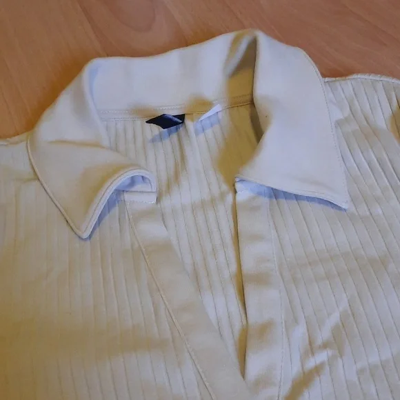 H&M Light Beige Collared Ribbed Dress - Picture 4 of 5